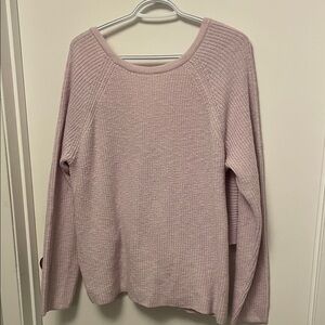 Nwt’s Women’s Aerie Light Lavender Criss Cross Back Sweater Size XL